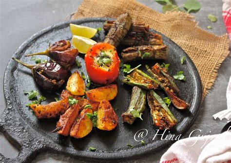 Tawa Bhaji Recipe (Tawa Fry Vegetables) - Fun FOOD Frolic