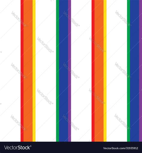 Rainbow stripe seamless pattern background in Vector Image