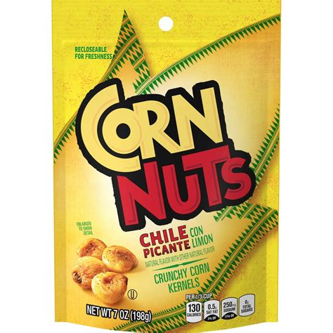 Corn Nuts Chile Picante con Limon Crunchy Corn Kernels, 7 oz Bag ...