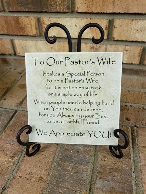 6x6 Tile Plaque Pastor's Wife Appreciation Gift Art Decor | Etsy ...