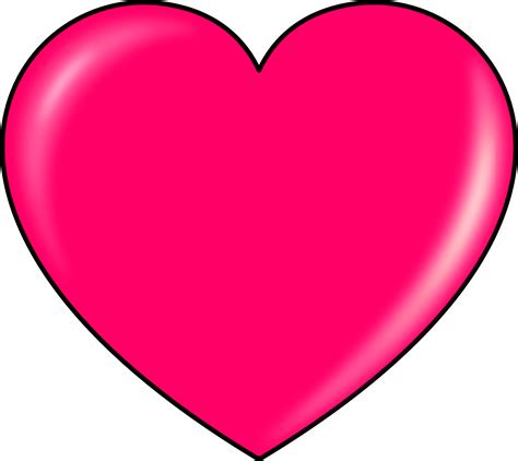 Pink heart PNG image, free download