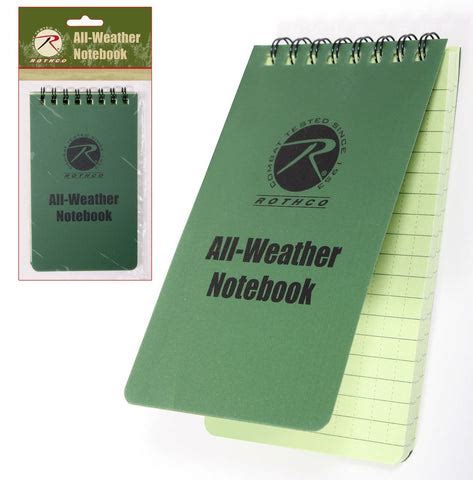 All-Weather Notebook - 48 Sheets Waterproof Paper Note Book Outdoor ...