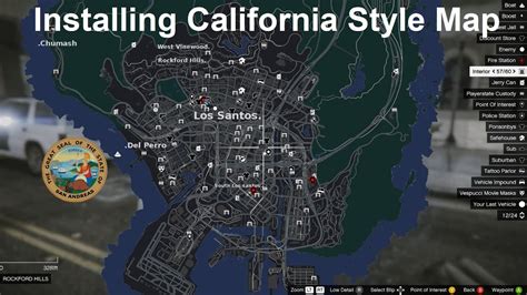 Installing California Style Map. - YouTube