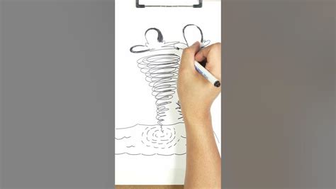 WATERSPOUT DRAWING | EASY DRAWING IDEAS FOR KIDS #cute #shorts #ytshorts #trending #viralvideo # ...