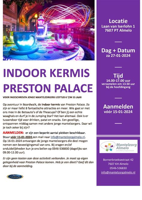 Indoor kermis Preston Palace - Mantelzorg Almelo