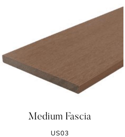 US03 NewTechWood Decking Fascia Finishers - All colors available to match UH02 Decking Board