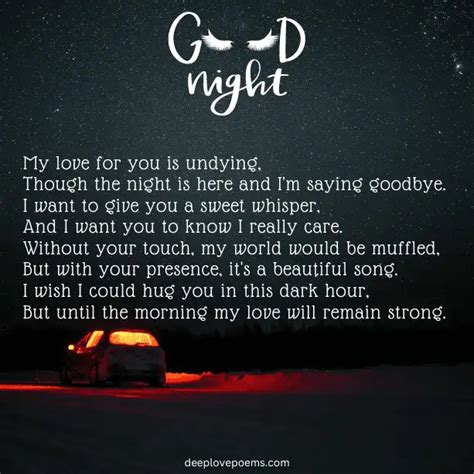 15 Goodnight Poem To Her - Deep Love Poems