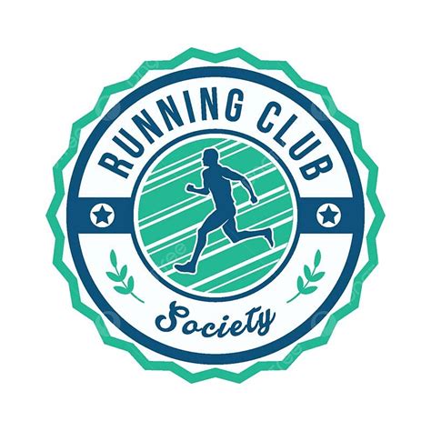 Run Club Clipart Hd PNG, Modern Running Sports Club Badge Logo, Sport ...