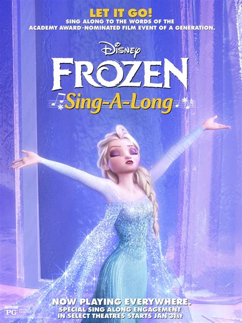 Disney Frozen sing along version hitting theaters on January 31, 2014!