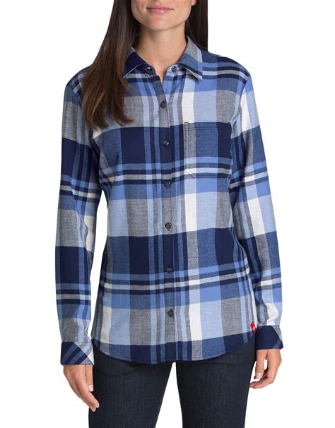 Women's Long Sleeve Plaid Shirt | Dickies Canada