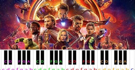 Rubberband Man (Avengers: Infinity War) ~ Piano Letter Notes