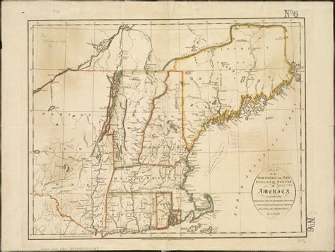 Map of the northern, or, New England states of America, comprehending Vermont, New Hampshire ...