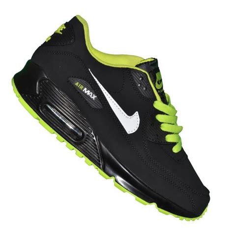 air max 90 noir et verte femme,Nike - Basket - Femme - Air Max 90 Essential 97 - Noir Vert Fluo ...