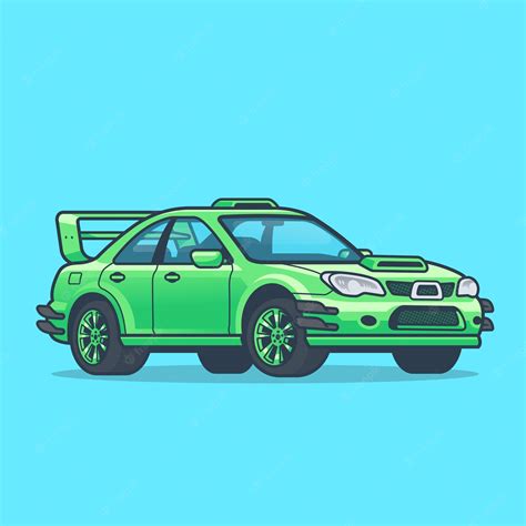 Premium Vector | Sport car racing cartoon vector icon illustration. transportation object icon ...