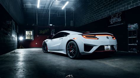 Modern and Exotic Transformation of White Acura NSX — CARiD.com Gallery