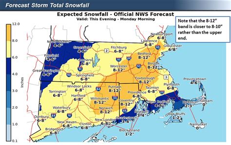 Projected snowfall totals increase for parts of Massachusetts as winter storm rolls in ...