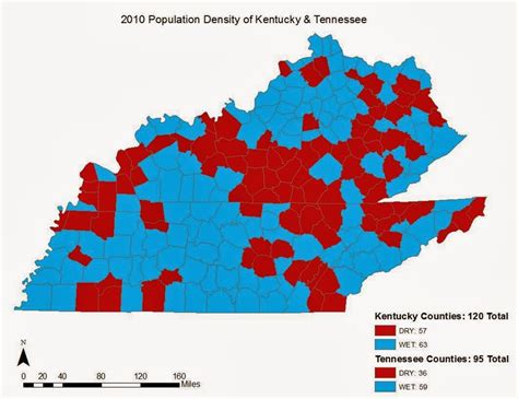 Transplanted Tennessean in Montana: Dry Counties in Kentucky and Tennessee