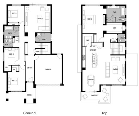 Floor Plan Friday: 2 storey living on top