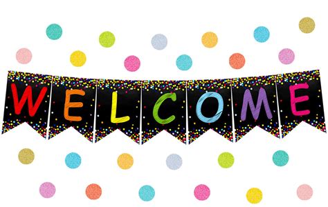 Buy Welcome Banner Welcome Bulletin Board for Classroom Decoration Back ...