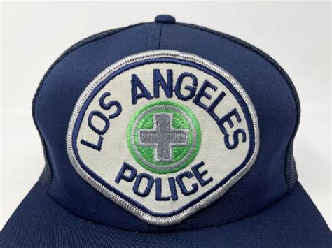 Vintage LAPD Hat 80s Los Angeles Police Snapback Truc… - Gem