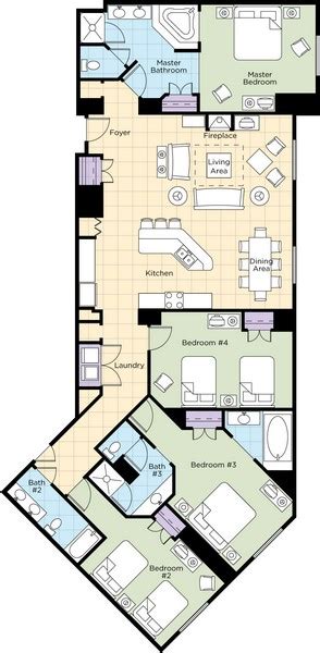 Wyndham Grand Desert One Bedroom Floor Plan | Floor Roma