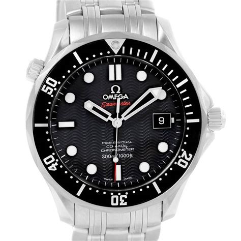 Omega Seamaster James Bond 300M Black Dial Watch 212.30.41.20.01.002 ...