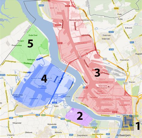 Antwerp Port Map