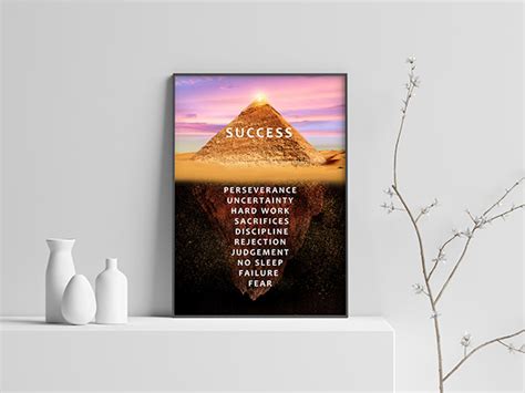 Pyramid Success Poster on Behance