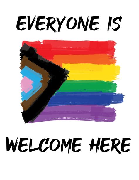 LGBTQ Progress Flag/Everyone Is Welcome Here Downloadable | Lgbtq ...