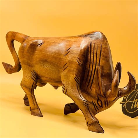 Handcrafted Bull Sculpture