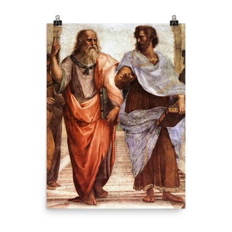 Plato and Aristotle school of Athens by Raphael Poster Print - Etsy