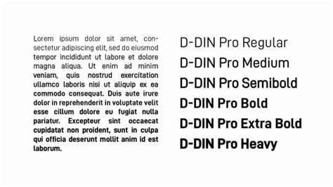 Download D-DIN-PRO font | fontsme.com