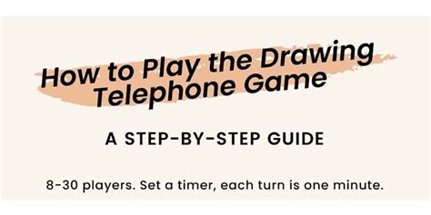 Telephone Drawing Game