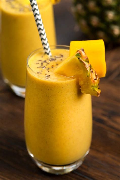 Tropical Chia Seed Smoothie (Easy, Vegan) - Veggie Chick