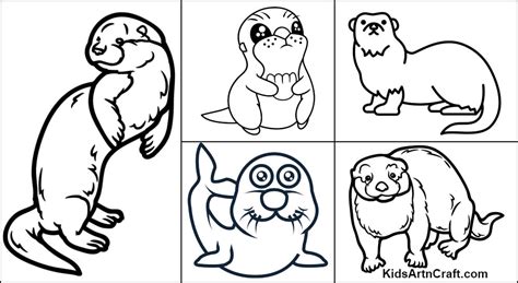 Coloring Pages Of Otters