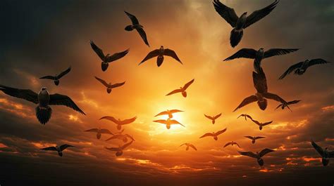 Birds Flying Away Stock Photos, Images and Backgrounds for Free Download