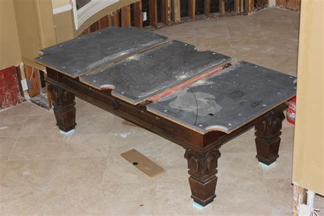 Slate Plates In A Pool Table - Image to u