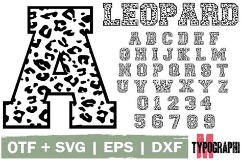 Leopard Font by Typography Morozyuk · Creative Fabrica