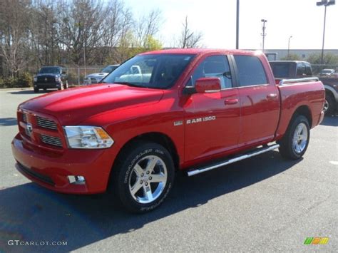 2012 Flame Red Dodge Ram 1500 Sport Crew Cab 4x4 #57217455 ... | Dodge ram, Dodge, Ram trucks