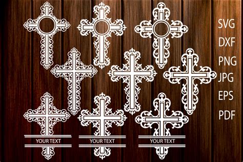 Cross SVG, Filigree Cross svg, Cross Monogram SVG, Christian Cross Cut ...