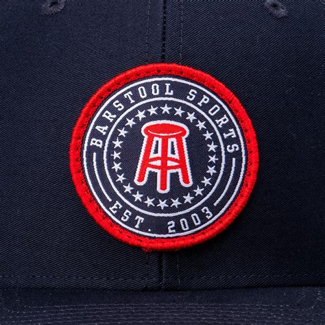 Barstool Sports Mesh Patch Hat (Navy)-Barstool Sports Clothing & Merch