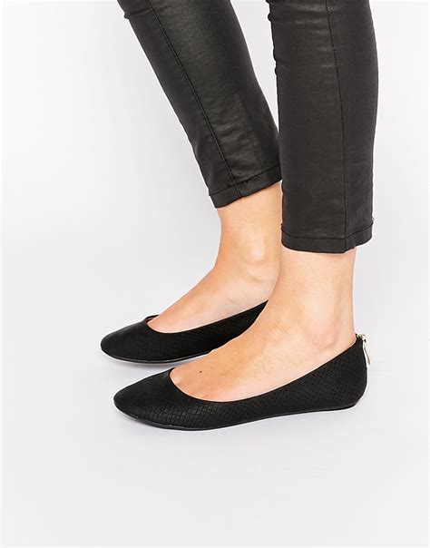 Call It Spring Brevia Black Ballerina Flat Shoes | Lyst