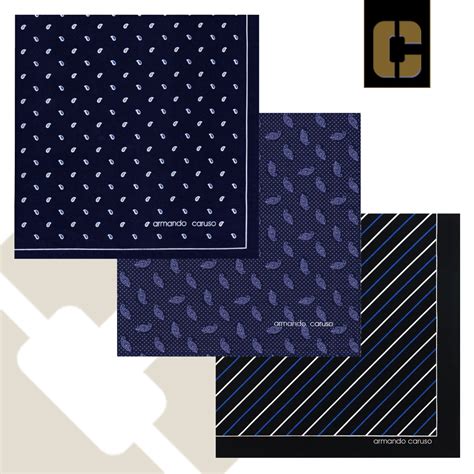 Armando Caruso Handkerchief Prints and Patterns Collection 18"x18" - set of 3 pcs | Shopee ...