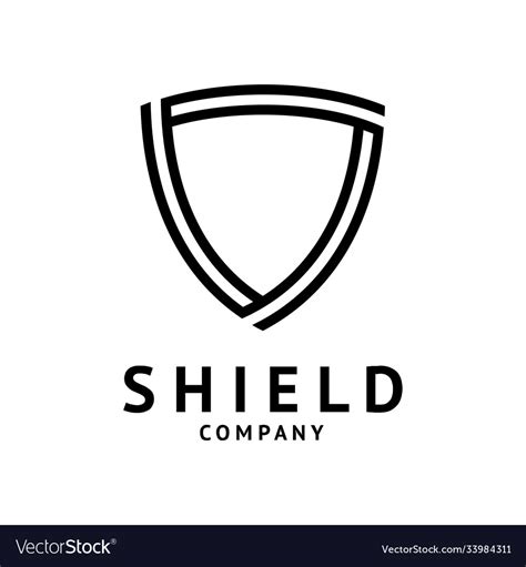 Shield logo design Royalty Free Vector Image - VectorStock