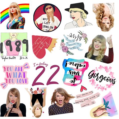 50pcs Taylor Swift stickers ver 1.0 Famous StickersMusic | Etsy