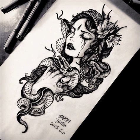 medusa. | Tatuagem, Tatuagens aleatórias, Tatuagens ciganas