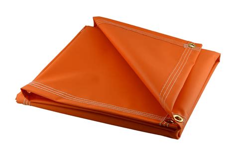 Heavy Duty Orange Vinyl Tarps - 18 oz | Tarps & Tie-Downs