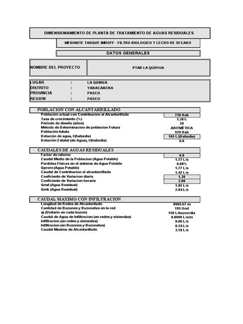 Diseño de Tanque Imhoff | PDF | Ingeniería Química | Alcantarillado