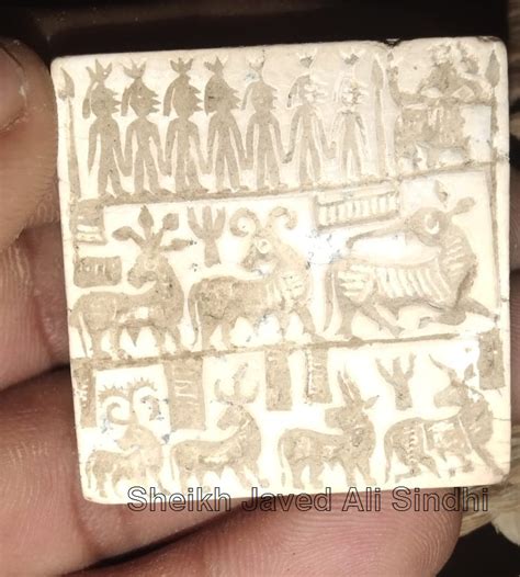 Never before seen Harappan Civilization seal depicting a Harappan king ...