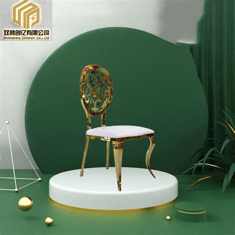 Hotel Dining Backrest Dining Chair Luxury Stainless Steel Chair ...